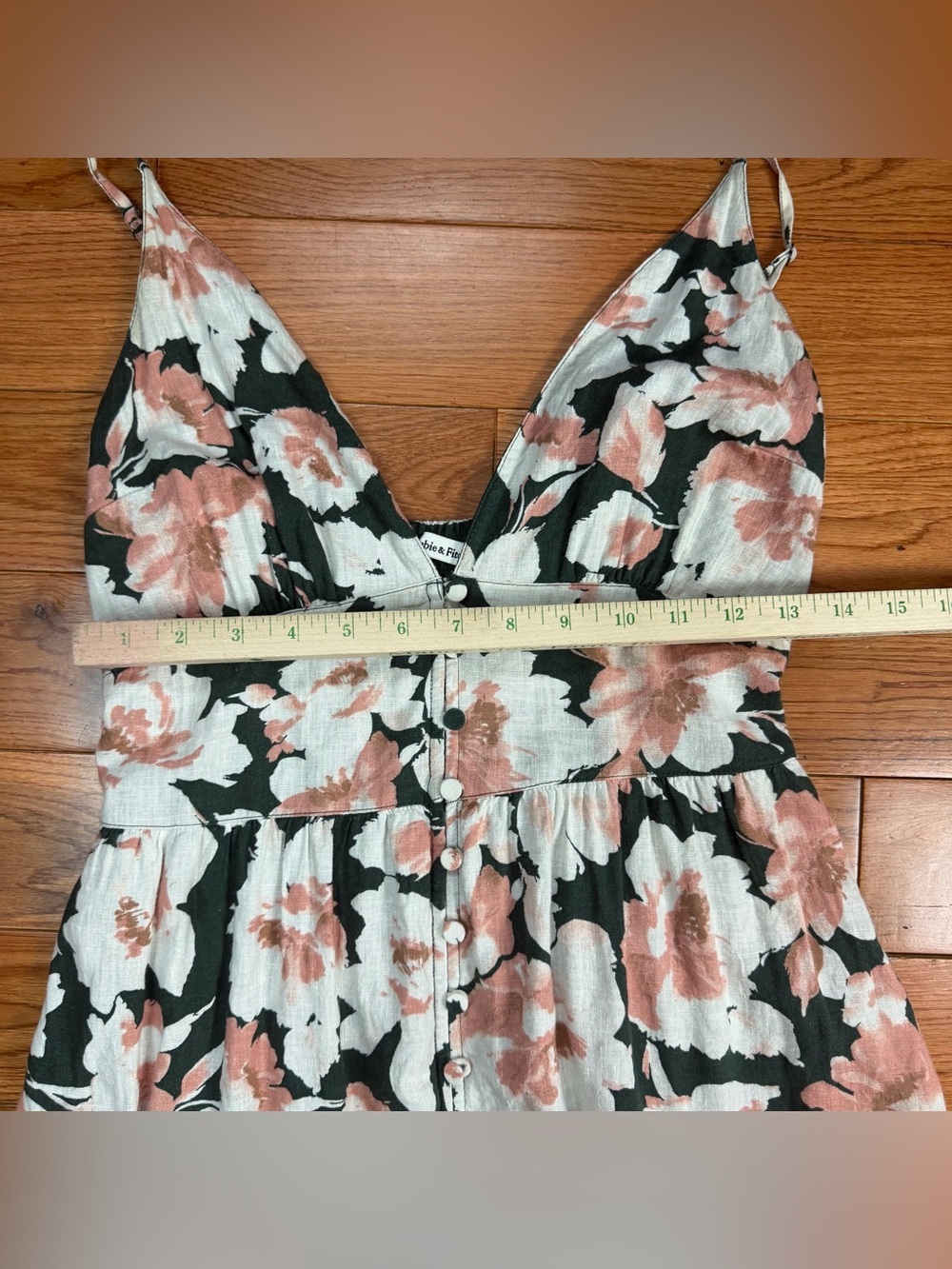 Abercrombie & Fitch Linen Blend Floral Maxi Dress - Picture 9 of 10